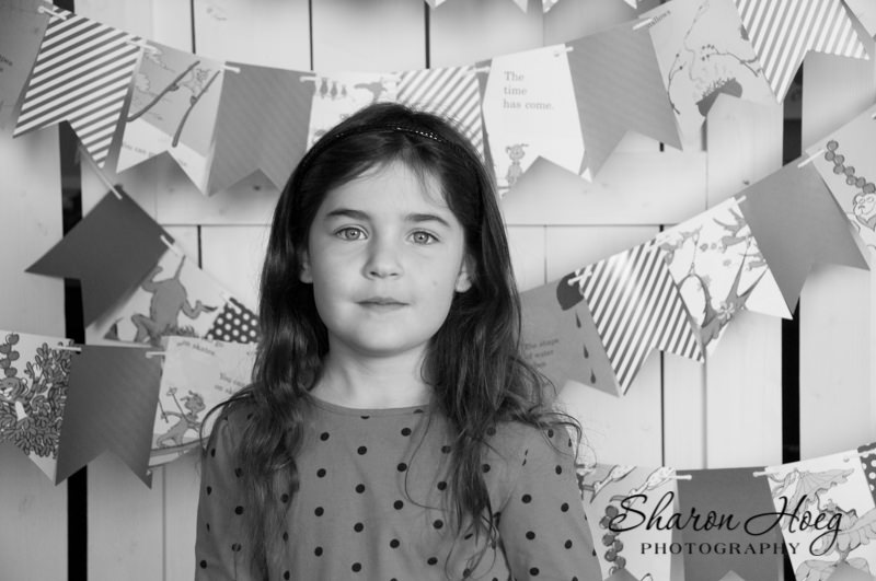 Girl in a polka dot dress, South Lyon Child Photographer