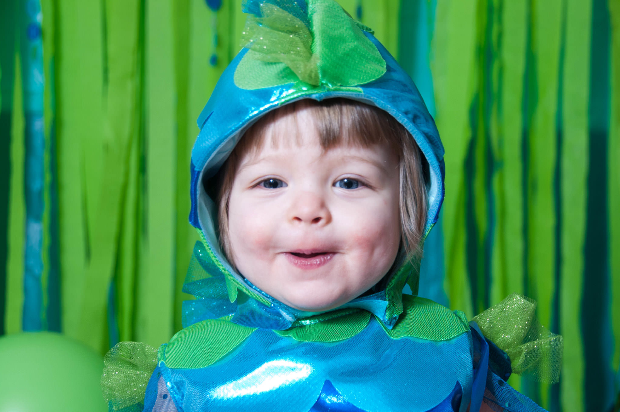 Cute baby in fish costume, Northville Child Photographer
